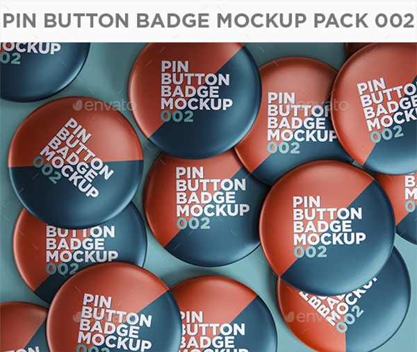 Pin Button Badge Mockup Pack