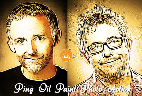Ping Oil Paint Pro Photo Action
