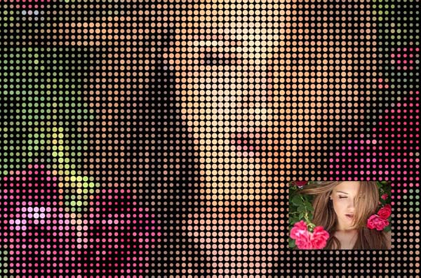 Pixelated Photoshop Action Template