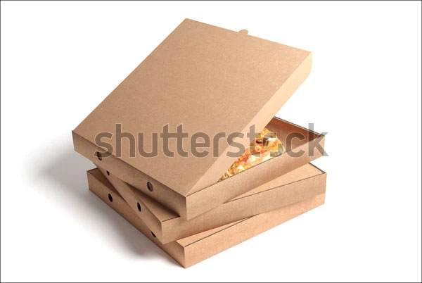 Pizza Box Mockup - 3d Rendering