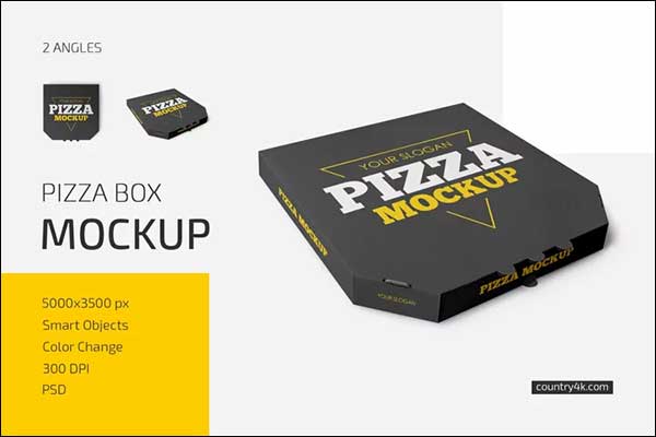 Pizza Box Mockup Set