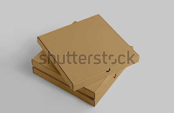 Pizza Cardboard Box Mockup