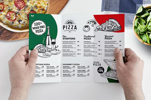 Pizza Menu Brochure Template