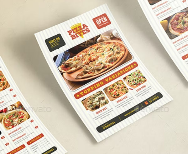 Pizza Restaurant Flyer And Menu Templates