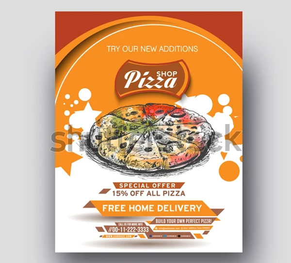 Pizza Shop Brochure Template