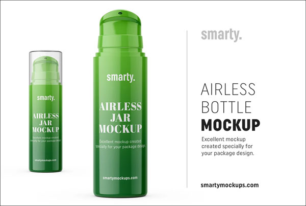 Plastic Airless Bottle Mockup