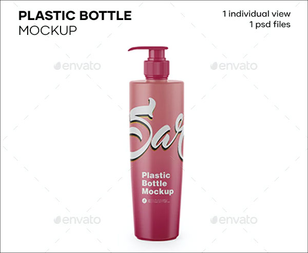 Plastic Bottle Mockup Design
