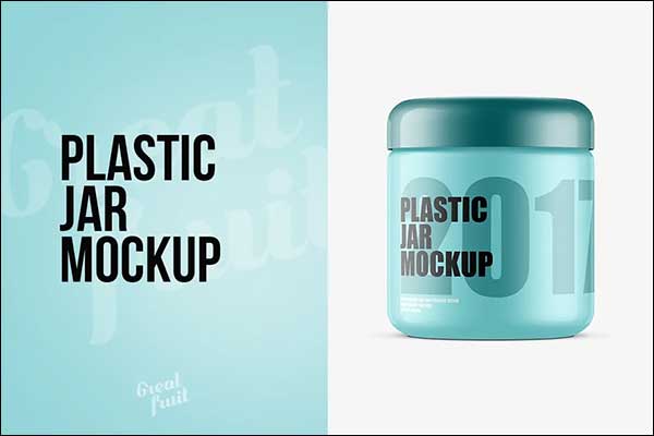 Plastic Jar Mockups PSD Template