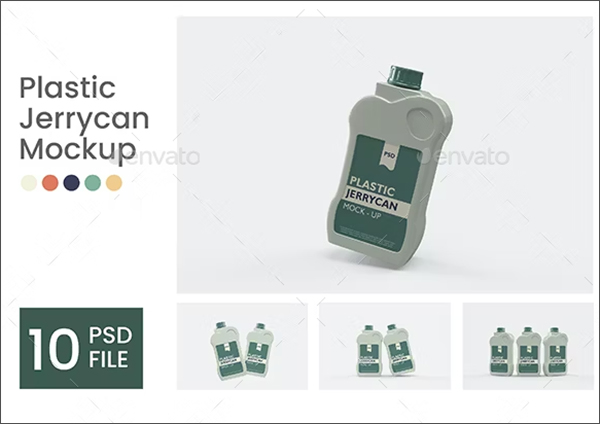Plastic Jerrycan Mockups