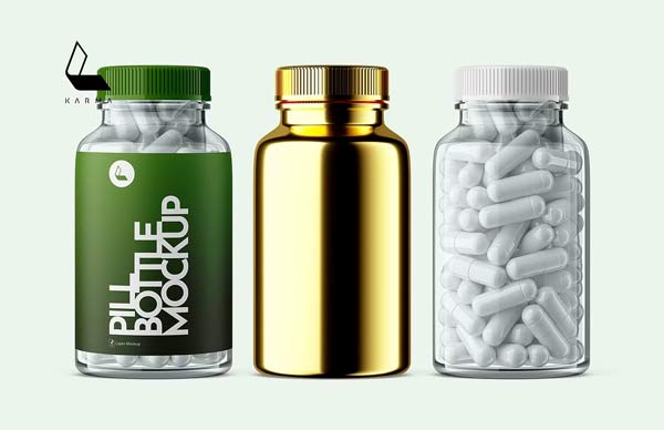 Plastic Pill Bottle Mockups