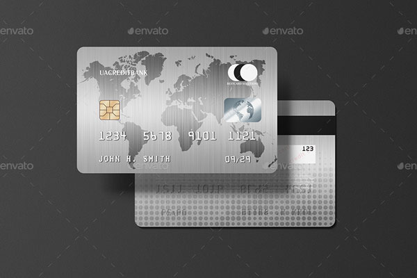 Platinum Credit Card Mockup
