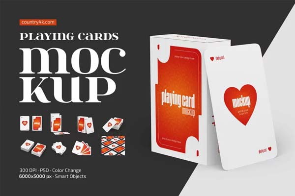 Playing Cards Mockup Set