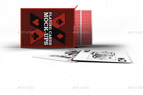 Playing Cards Photoshop Mockup