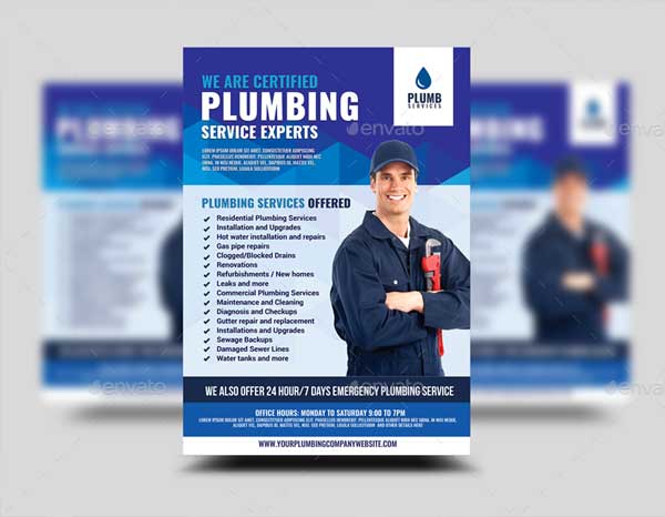 Plumbing Services Promotional Flyer
