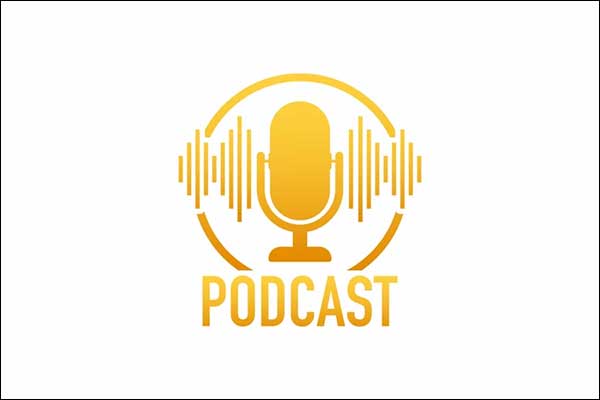 Podcast Stamp Logo Mockup