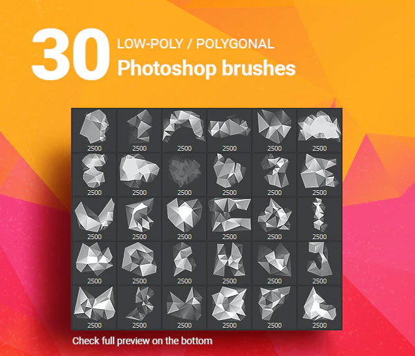 Polygonal Shapes PSD Brushes