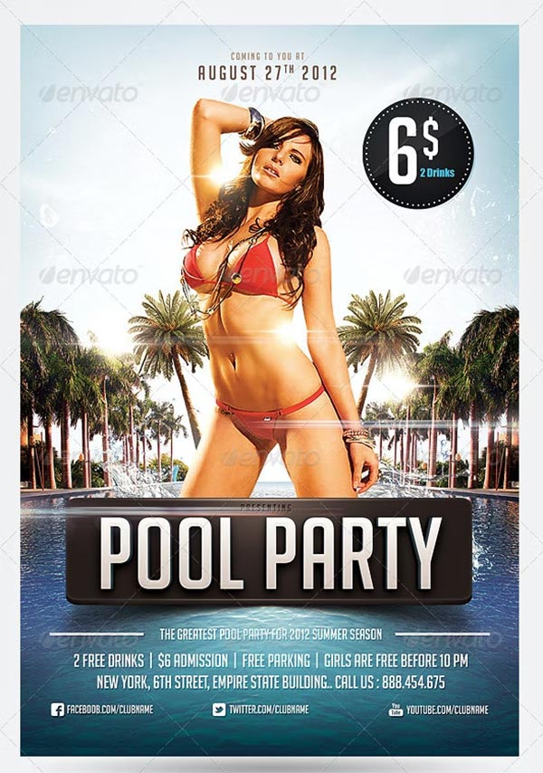 Pool & Beach Party Flyers