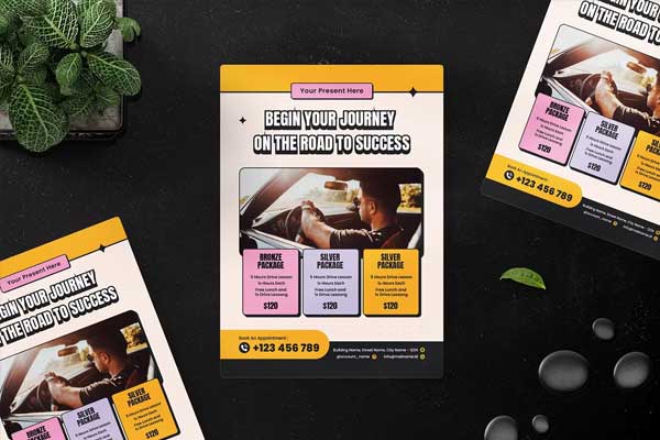 Pop Promo Driving Class Flyer