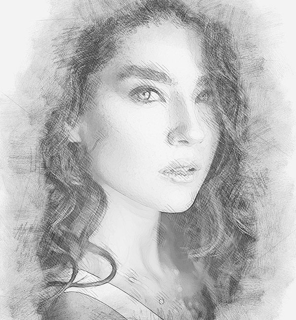 Portrait Sketch Photoshop Actions