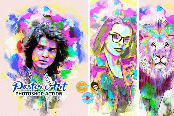 Poster Art Photoshop Actions