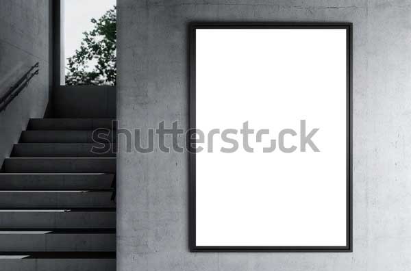 Poster Mockup With Industrial Interior