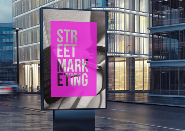 Poster on the Street Mockup