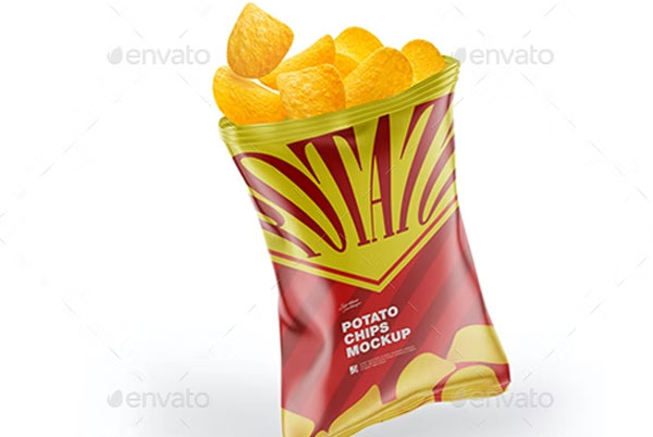 Potato Chips Bag Mockup