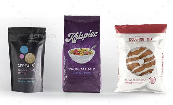 Pouch Packaging Mockups Bundle