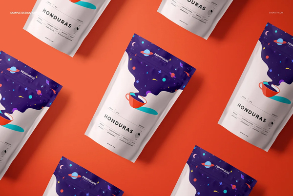 Pouch Packaging Mockups PSD Design Templates
