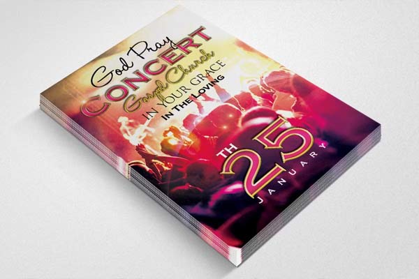 Praise and Worship Concert Flyer Design