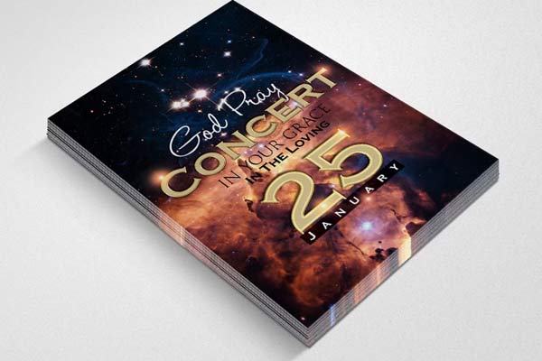 Praise and Worship Concert Flyer Printable Template