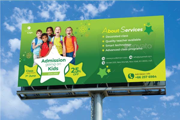 Premium Best School Billboard Templates