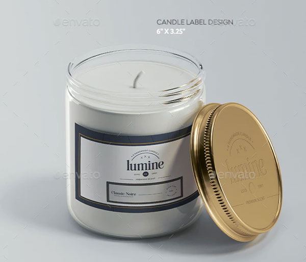 Premium Candle Packaging Template