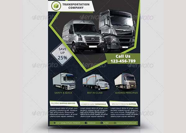 Premium Printable Transportation Flyer Templates Download