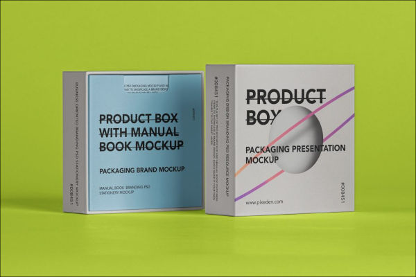 premium product box package mock up template