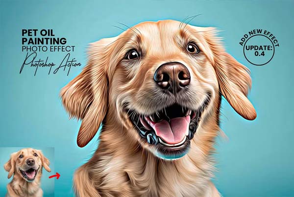 Premium Sample Oil Paint Photoshop Actions