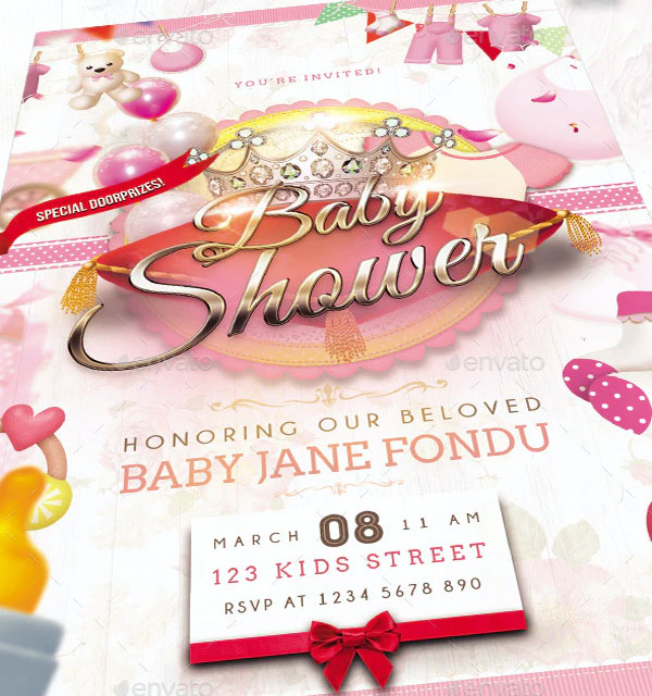 Print Baby Event Flyer Template