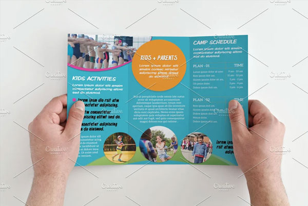 Print Kids Camp Brochure Template