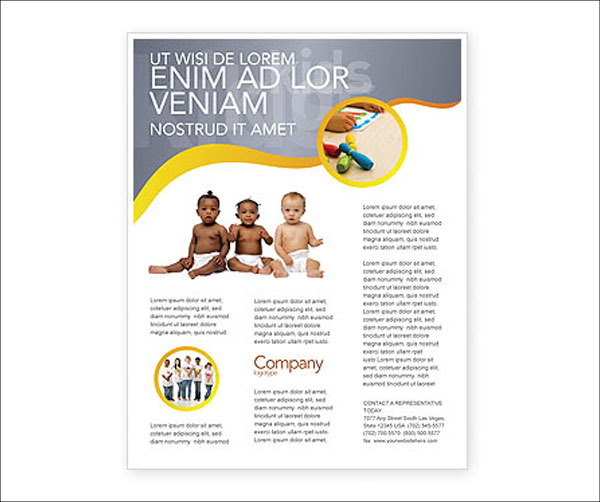 Print Nursery Flyer Template