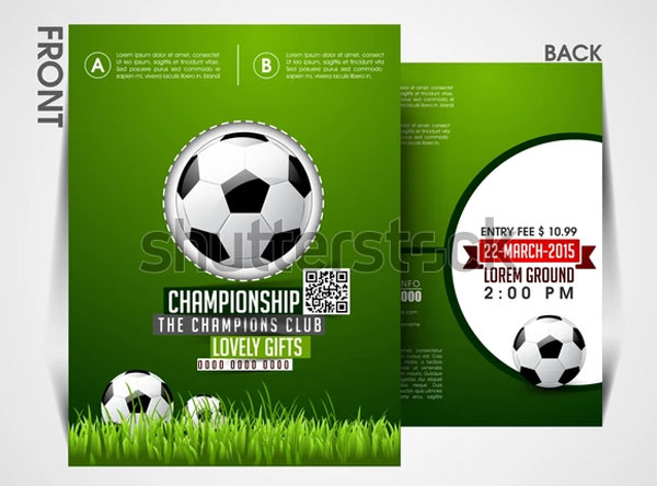 Print Soccer Event Flyer Template