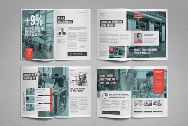 Printable Annual Report Design Download