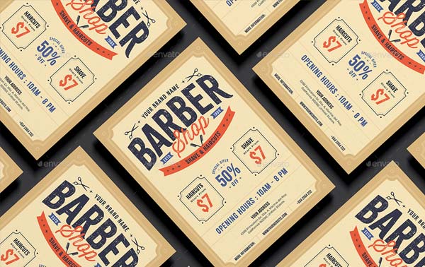 Printable Barber Shop Flyer Templates