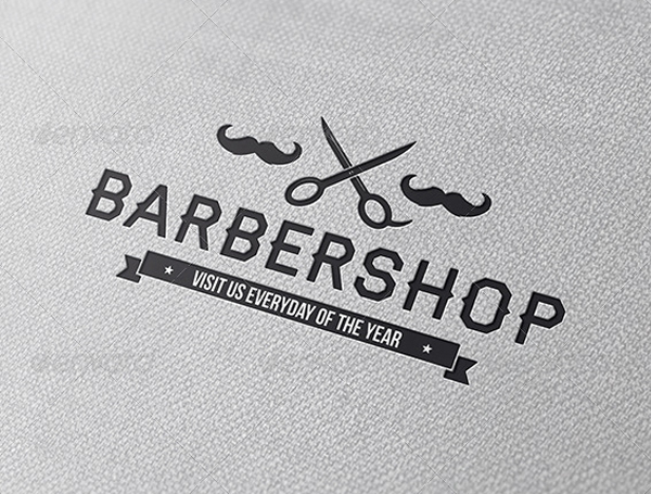 Printable Barber Shop Logo Template