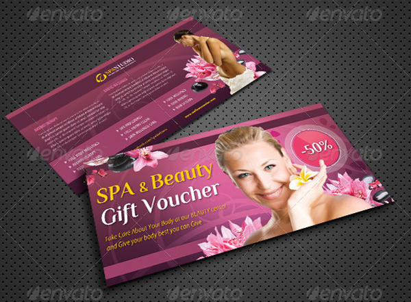 Printable Beauty and Spa Gift Voucher