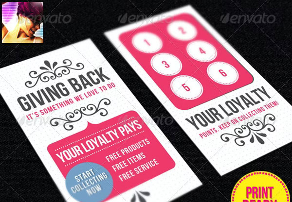 Printable Business Loyalty Card Template