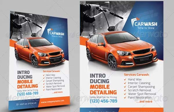 Printable Car Wash Flyer Templates