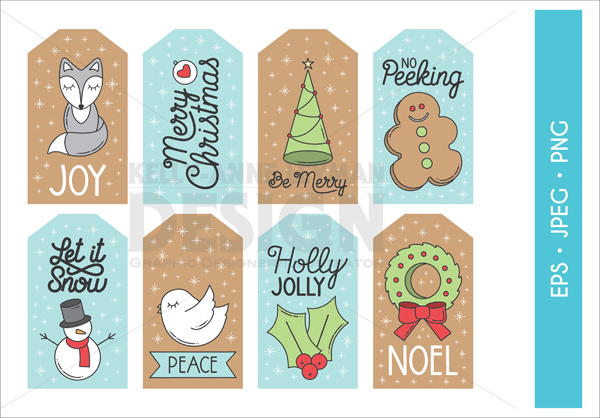Printable Christmas Gift Tags and Labels