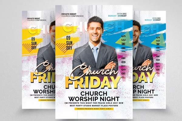 Printable Church Friday Flyer Templates