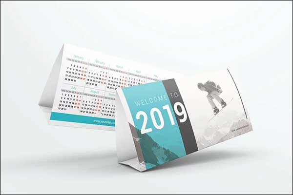 Printable Desk Calendar Mockups