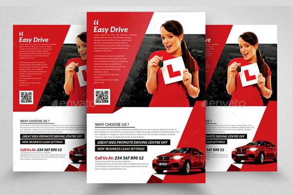 Printable Driving School Flyer